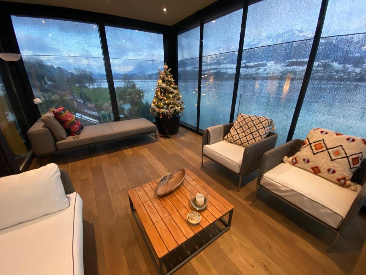 Luxury Loft On Top Of Villa Wilen With Tremendous Views By The Lake ซาร์เนน ภายนอก รูปภาพ