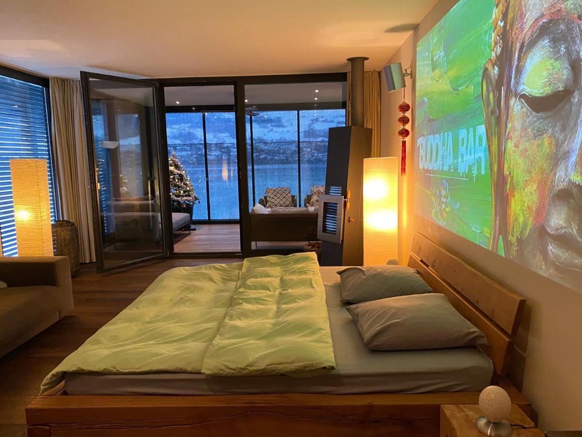 Luxury Loft On Top Of Villa Wilen With Tremendous Views By The Lake ซาร์เนน ภายนอก รูปภาพ