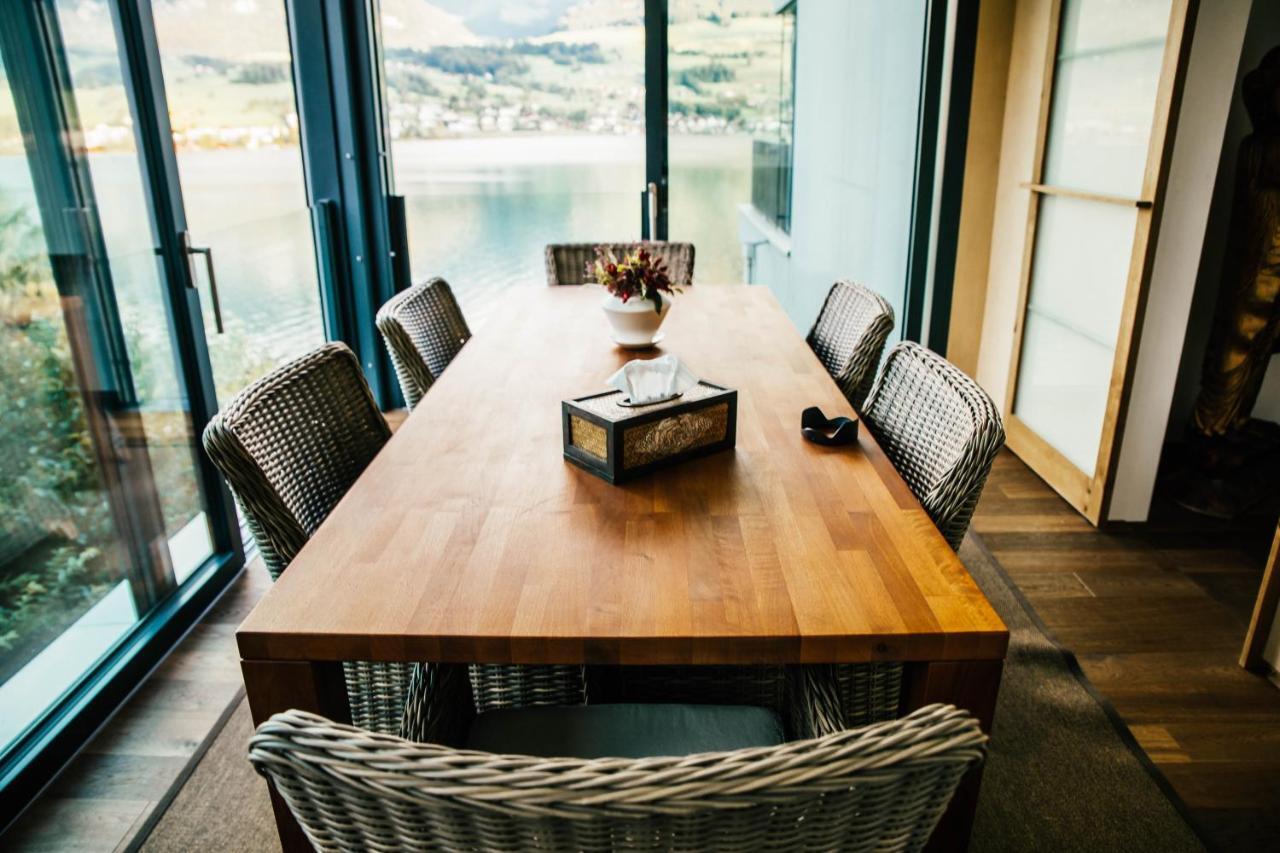 Luxury Loft On Top Of Villa Wilen With Tremendous Views By The Lake ซาร์เนน ภายนอก รูปภาพ